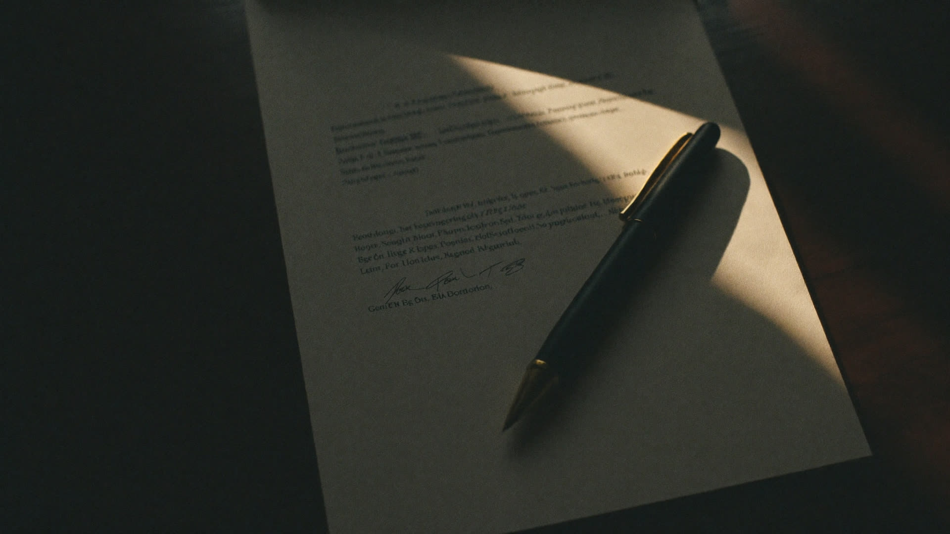Escritura pública de compraventa firmada sobre un escritorio, trabajo notarial del estudio inmobiliario Iriarte & Solar